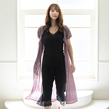 パフスリーブ・カーデワンピース