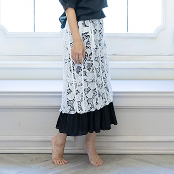 French Lace palais 巻きスカート